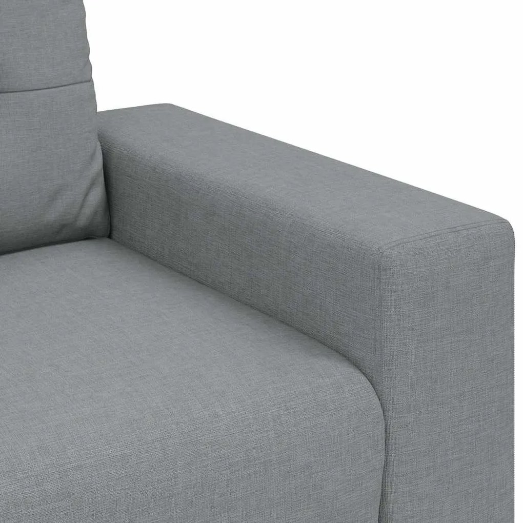 világosszürke szövet loveseat kanapé 140 cm