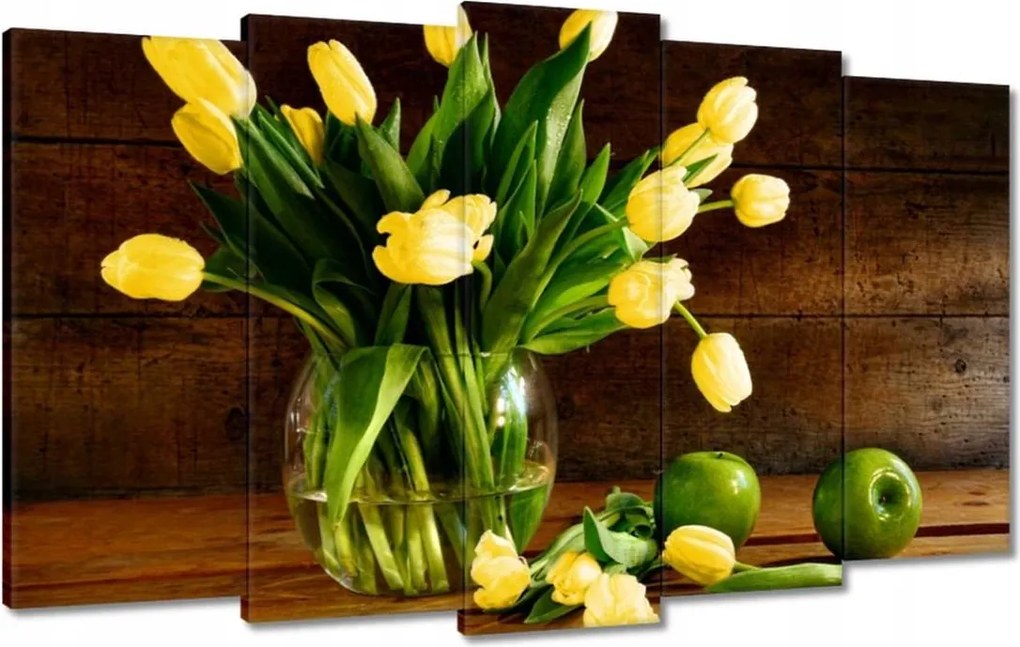 Vászonkép 100x60 Sárga tulipánok