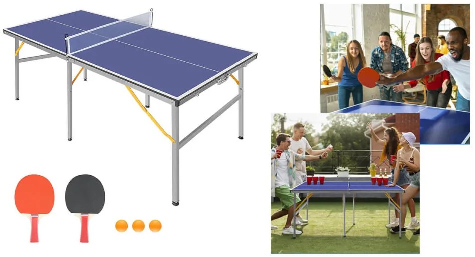 Beltéri pingpongasztal hálóval