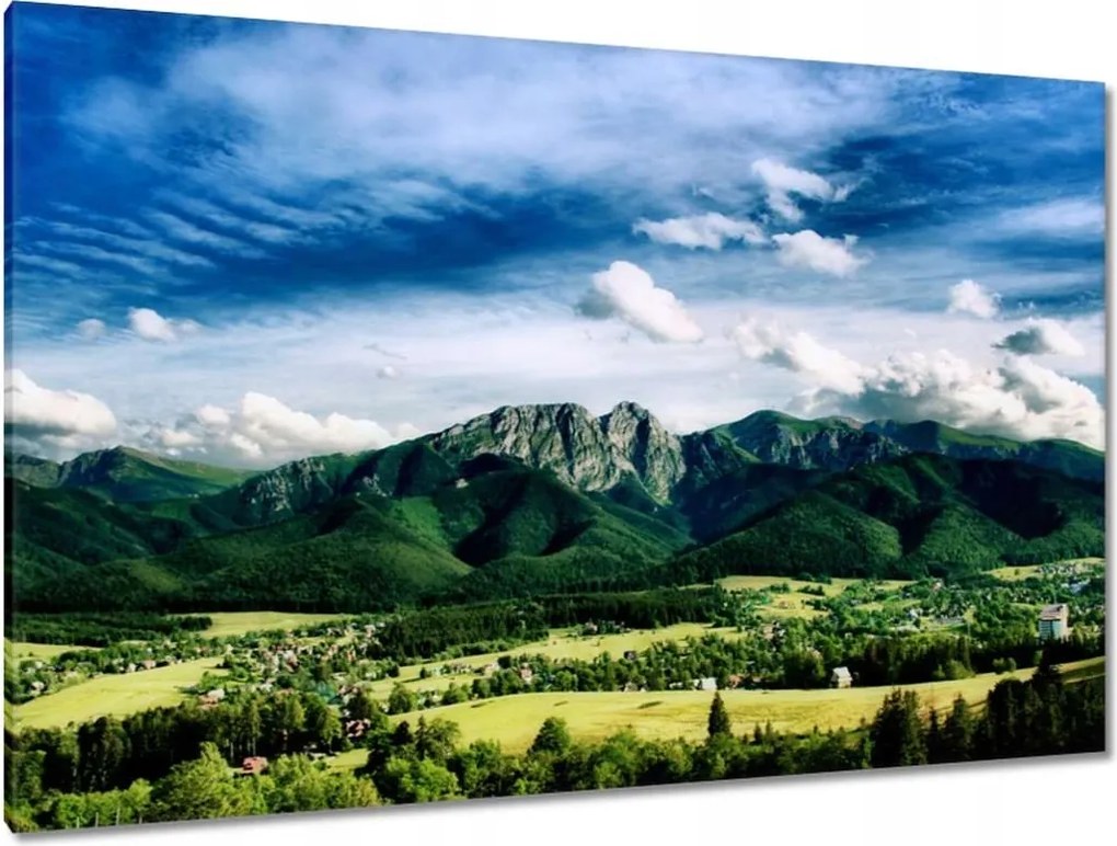 Festmények 120x80 Tátra Panoráma Tájkép