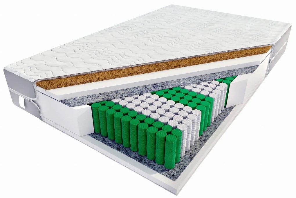 Matrac 120x200 Táskarugós, kókusz Athéna MAX
