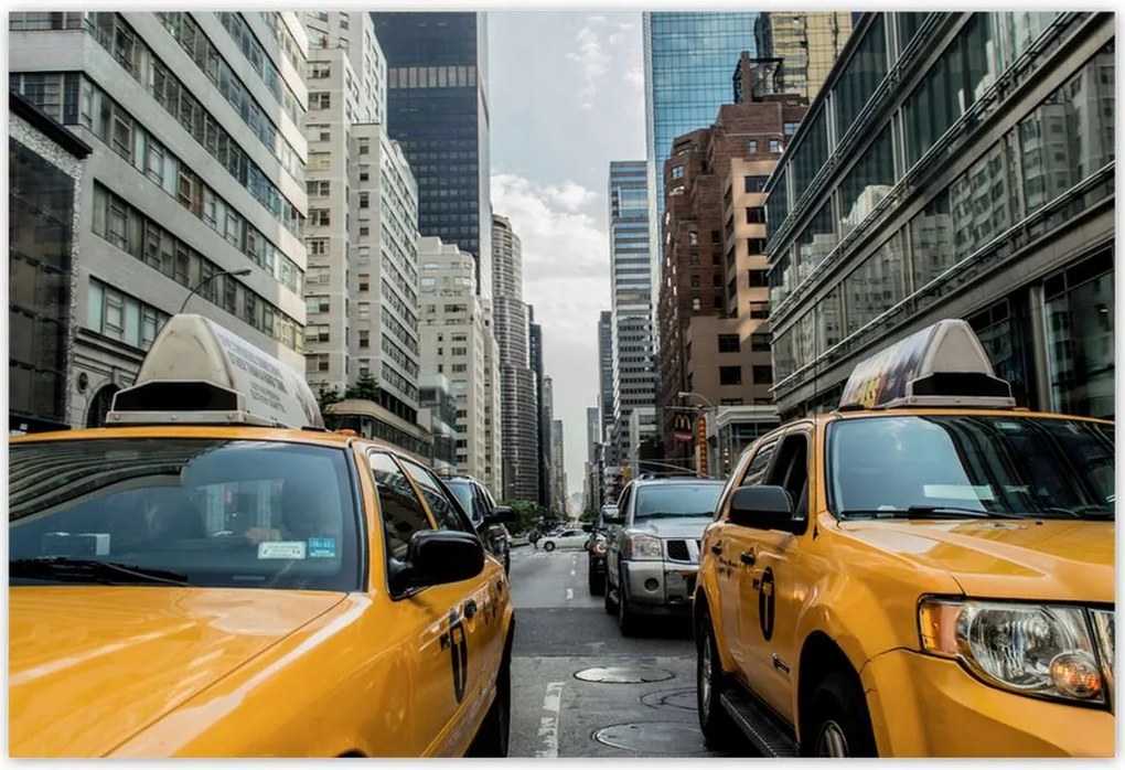 Poszterek 155x105 Sárga taxi Taxi