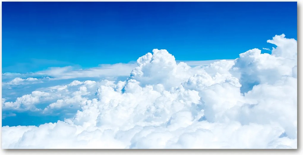 Fotó üvegkép Felhők madártávlatból 140x70