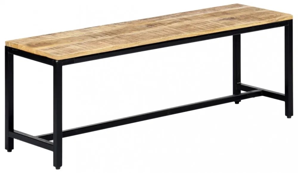 tömör, nyers mangófa étkezőpad 120 cm