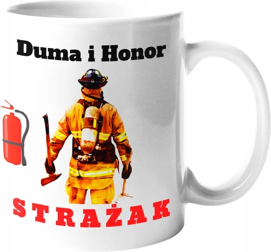 Eredeti Tűzoltó Bögre Ajándékba Büszkeség és Becsület 330ml.
