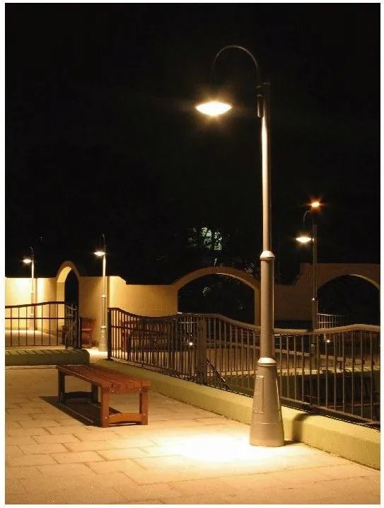 NOVOLUX 672D-L0234B-04 PANA Kandeláber Antracit, Fehér LED IP65