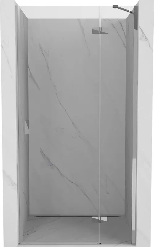 Mexen Mist-H fülkék bejárati ajtaja, jobbos, 85 cm, átlátszó, króm - 8A5-085-000-01-00-P