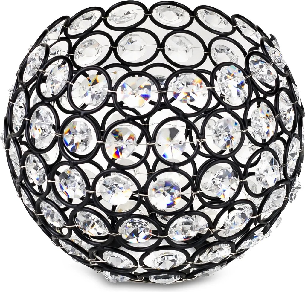 Drót lámpabúra Fém Kristály E27 Loft Gömb