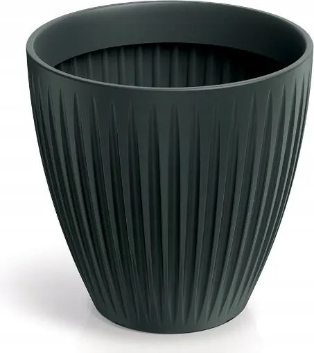 Virágtartó antracit betéttel Latia Rund Midl TLRO60M-466R