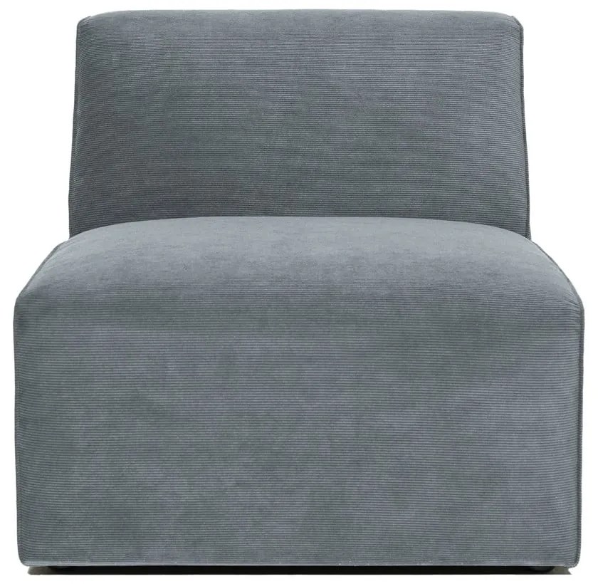 Szürke kordbársony kanapé modul (középső rész) Sting – Scandic