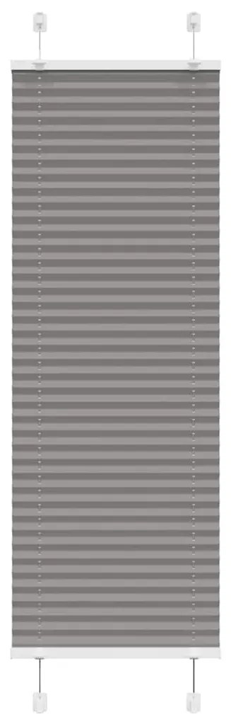 pliszírozott redőny antracit 50x100 cm szövetszélesség 49,4 cm