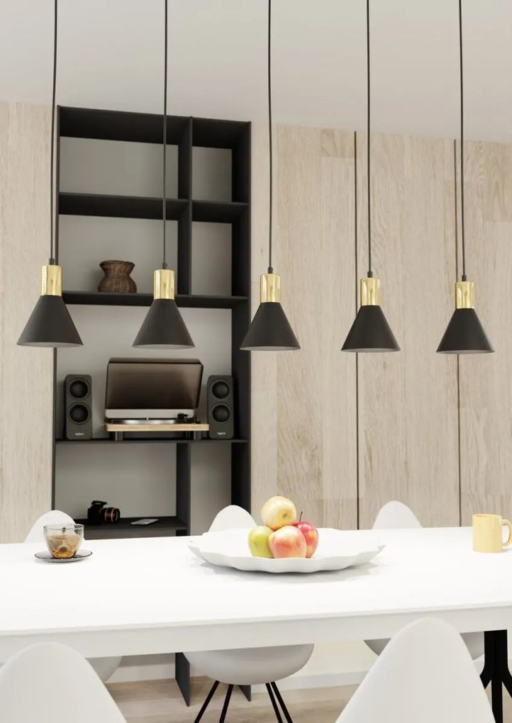Emibig modern függeszték rosa fekete arany emi1388/5
