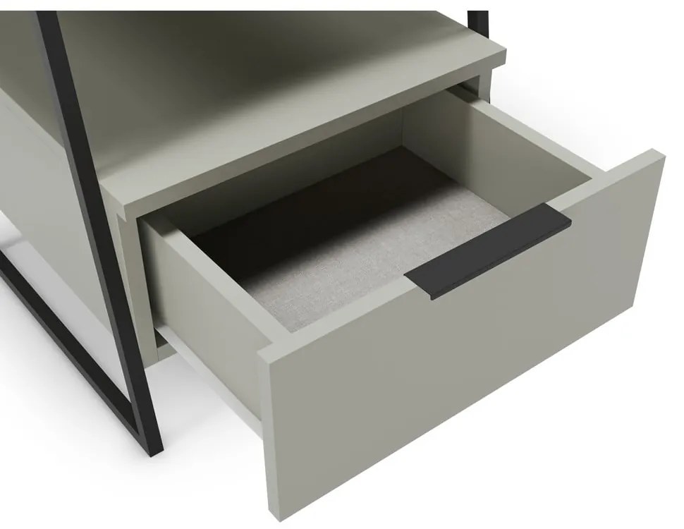 Zöldesszürke éjjeliszekrény Velia – Marckeric