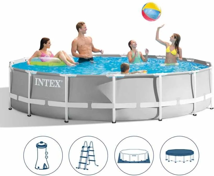 INTEX MetalPrism Set fémvázas medence 549 x 122 cm (26732)