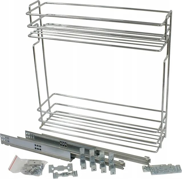 Kihúzható Cargo Kosár Konyhaszekrényhez 20 Króm 2 Polc Blum Puha Ház