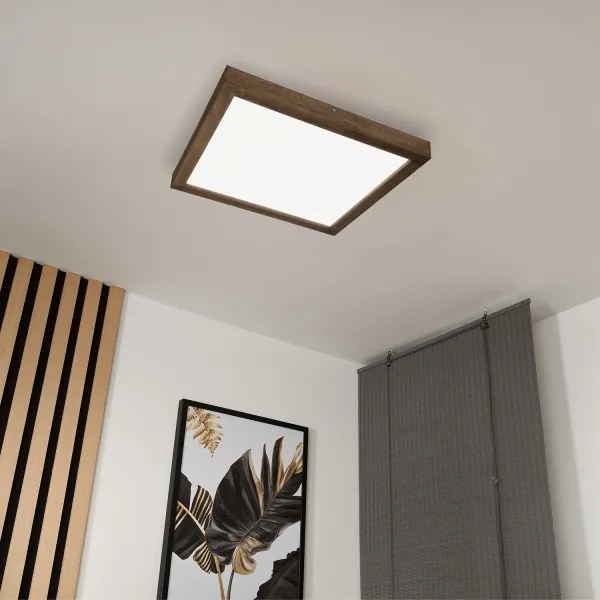 Brilagi-LED állítható fényű WOODY FRAME LED/50W/230V tölgy 60x60 cm IP44 + DO