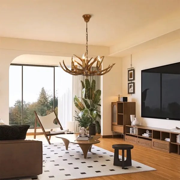 Brilagi - Láncos csillár DEER 6xE14/10W/230V átm. 70 cm