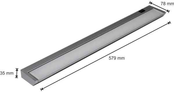 LED Pultmegvilágító LED/10W/230V ezüst