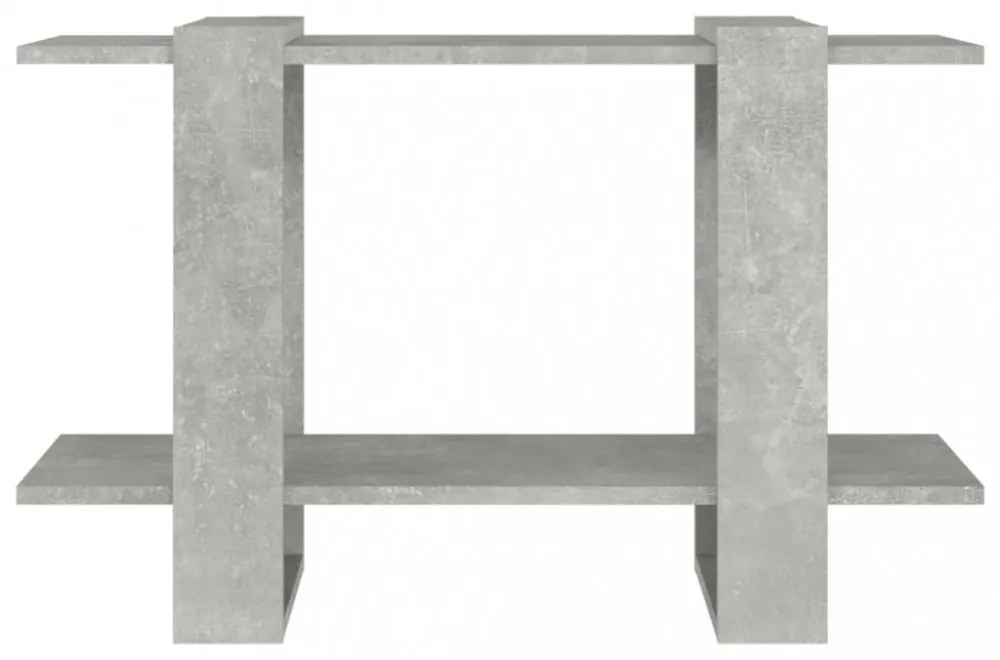 betonszürke könyvszekrény/térelválasztó 80 x 30 x 51 cm