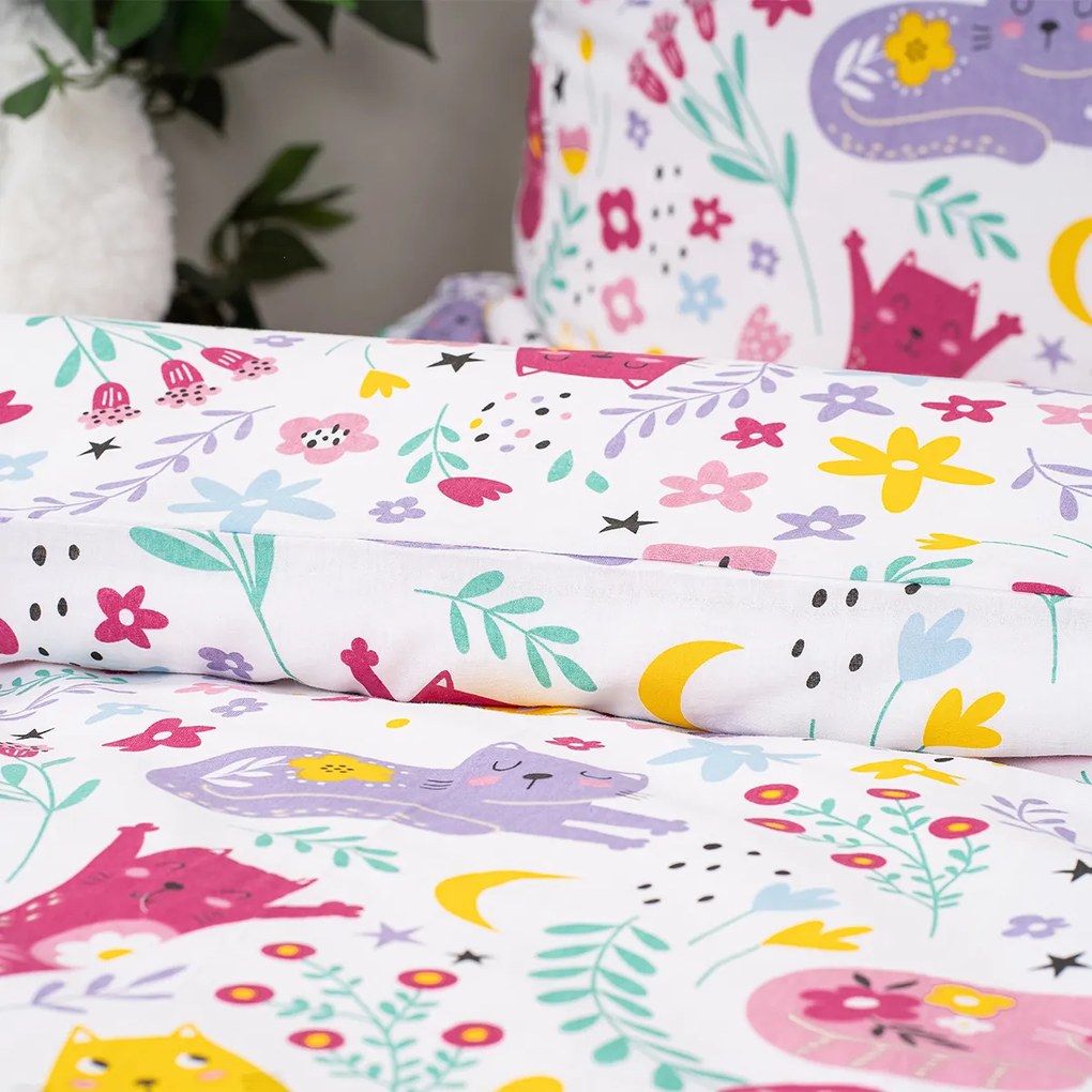 4Home Gyermek pamut ágynemű Playful Paws, 140 x 200 cm, 70 x 90 cm