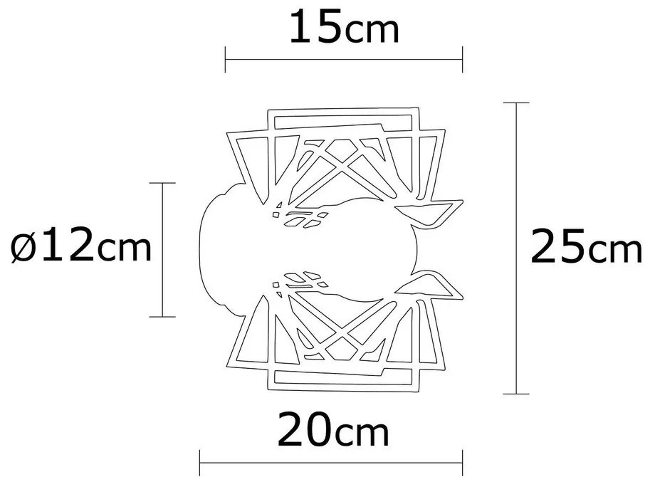 Fekete fali lámpa Nemrut – Opviq lights