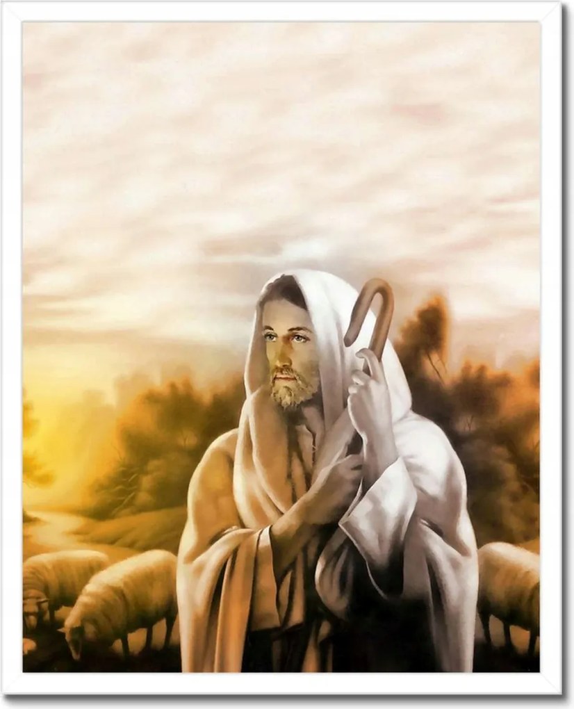 Poszterek keretben 40x50 Jézus, a jó pásztor