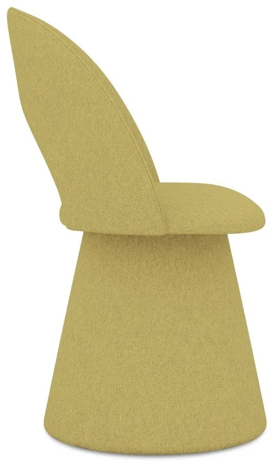 Sárga kárpitozott étkezőfotel Kalo – Makamii