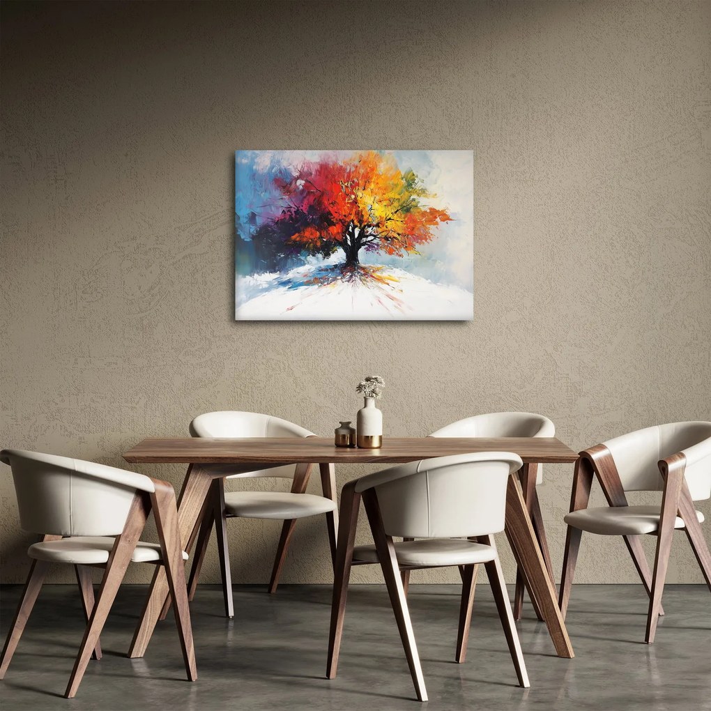 Kép - Színes fa (70x50 cm)