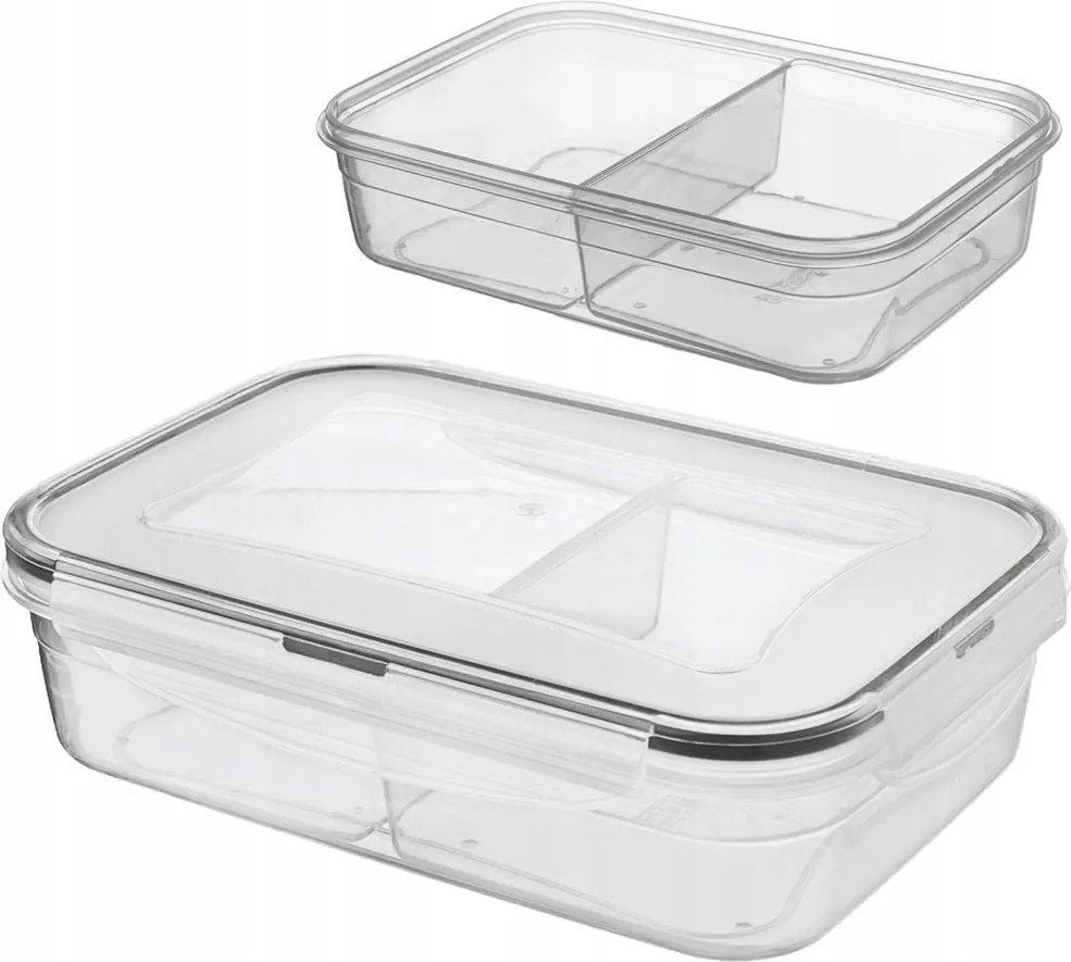 Uzsonnás doboz Reggeliző osztott uzsonnás doboz ebéd nagy XL