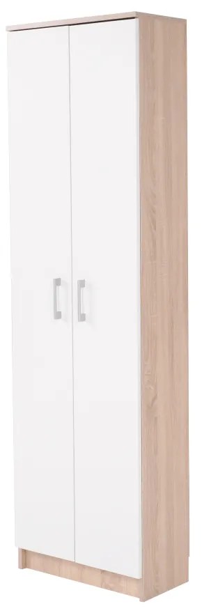 Akasztós szekrény, sonoma tölgy/fehér, ASTER