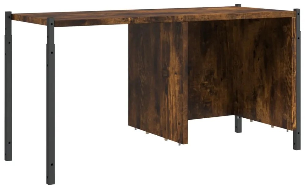 füstös tölgy színű szerelt fa könyvszekrény 72x28x172 cm