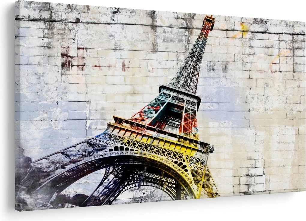 Kép - Az Eiffel-torony digitális művészete (90x60 cm)