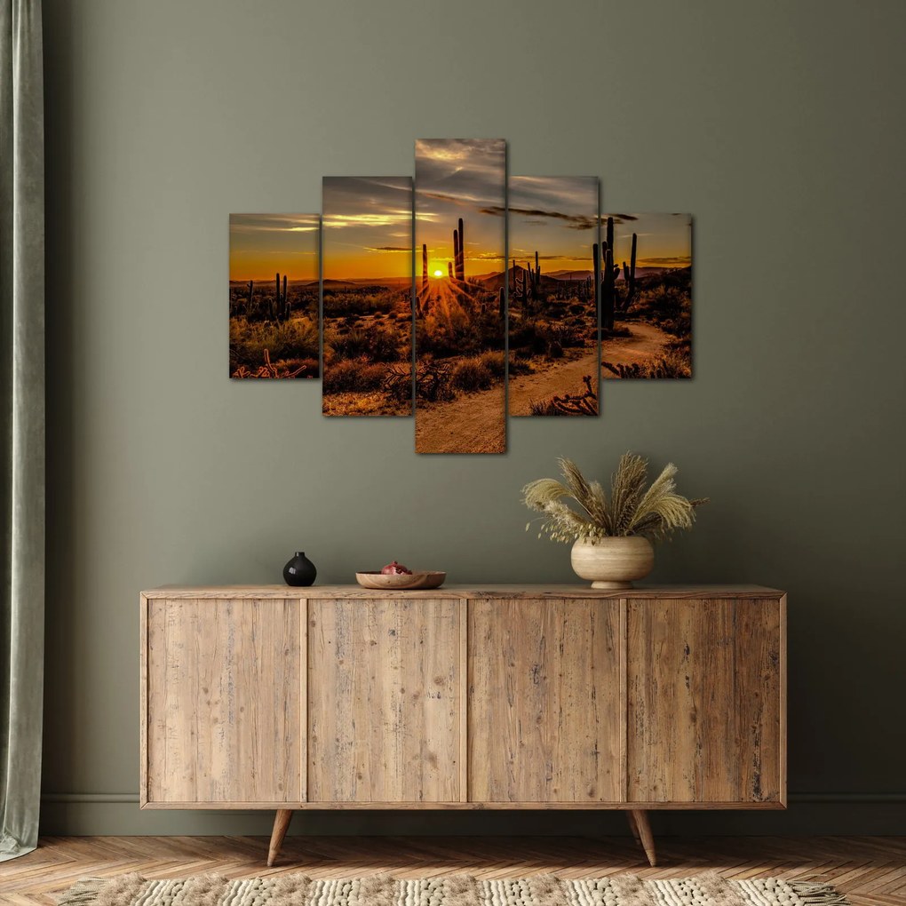 Kép - A nap vége az arizonai sivatagban (150x105 cm)