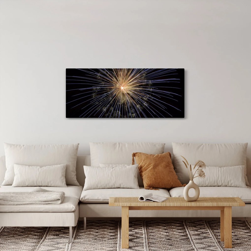 Tűzijáték képe (120x50 cm)