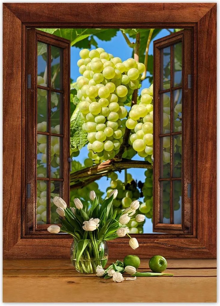 Poszterek 50x70 Zöld szőlő