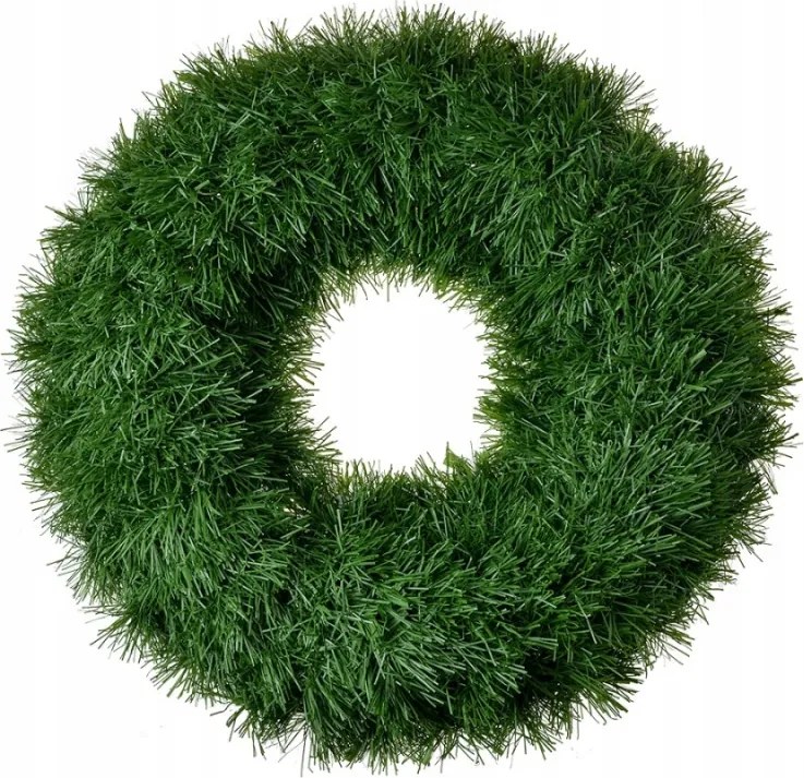 Nagy zöld karácsonyi koszorú átmérő 45 cm