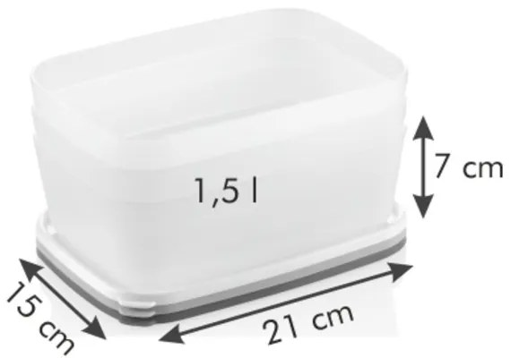 Tescoma PURITY 3-részes adagolókészlet fagyasztóba, 1,5 l