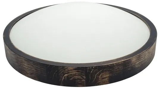 Brilagi - LED mennyezeti lámpatest CARVALHO SLIM SMOKEY LED/36W/230V tölgy, átmérő 37,5 cm