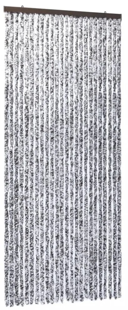 barna és bézs zsenília rovarfüggöny 100 x 220 cm