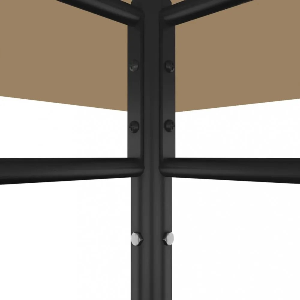 tópszínű pavilon 3 x 3 x 2,7 m 180 g/m²