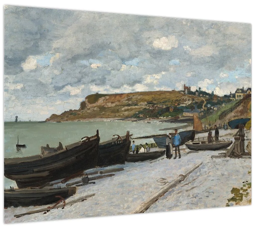 Üveg kép - Claude Monet, Sainte Adresse, reprodukciók (70x50 cm)