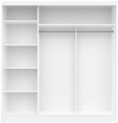 ARIS Gardróbszekrény Fehér Színben 205 cm