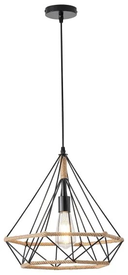 Csillár zsinóron FLARE 1xE27/15W/230V bézs