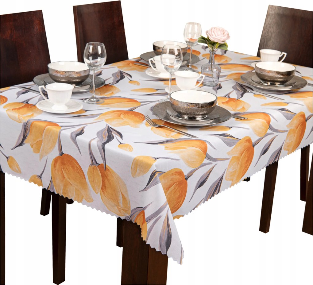 Abrosz foltálló egész évben 120x160 Lengyel sárga tulipán Nr45