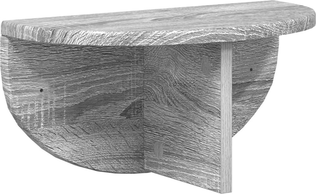 vidaXL Falpolc Falra szerelhető Szürke Sonoma 38 x 19 x 19 cm Faanyag