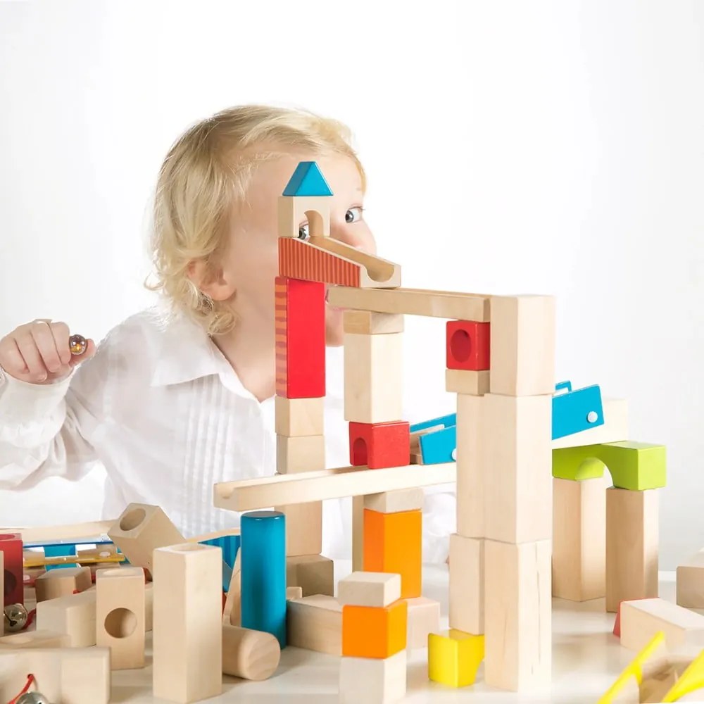 Fa golyópálya Marble Run – Roba