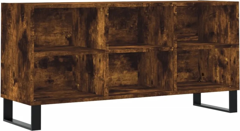 vidaXL füstös tölgy színű szerelt fa TV-szekrény 103,5x30x50 cm