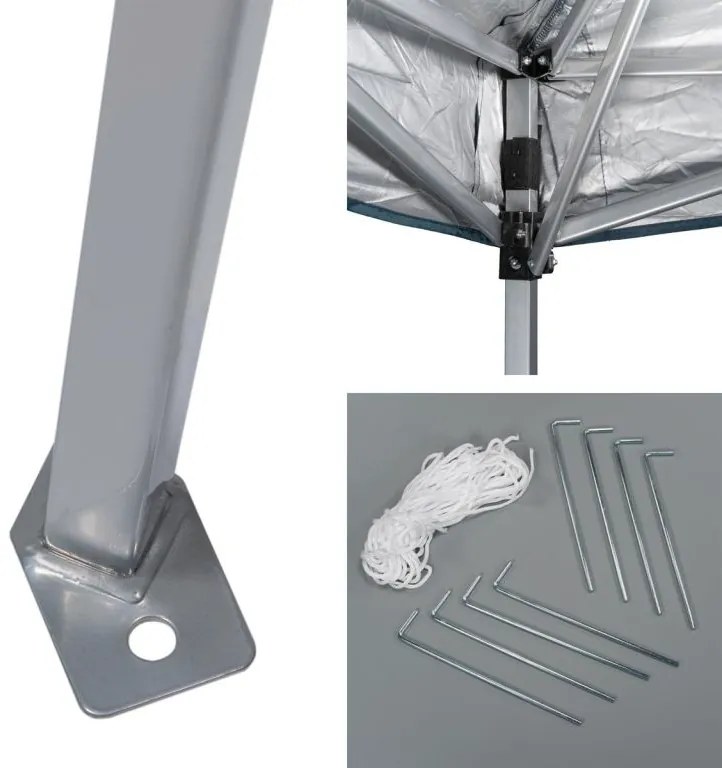 GARTHEN Kerti sátor 3 x 3 m 210 g/nm kék