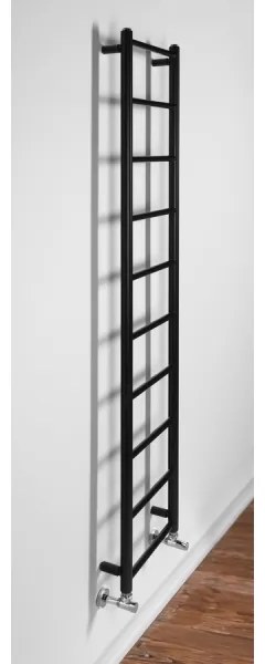 Sapho - Fürdőszobai radiátor DINA 334W 35x168 cm matt fekete