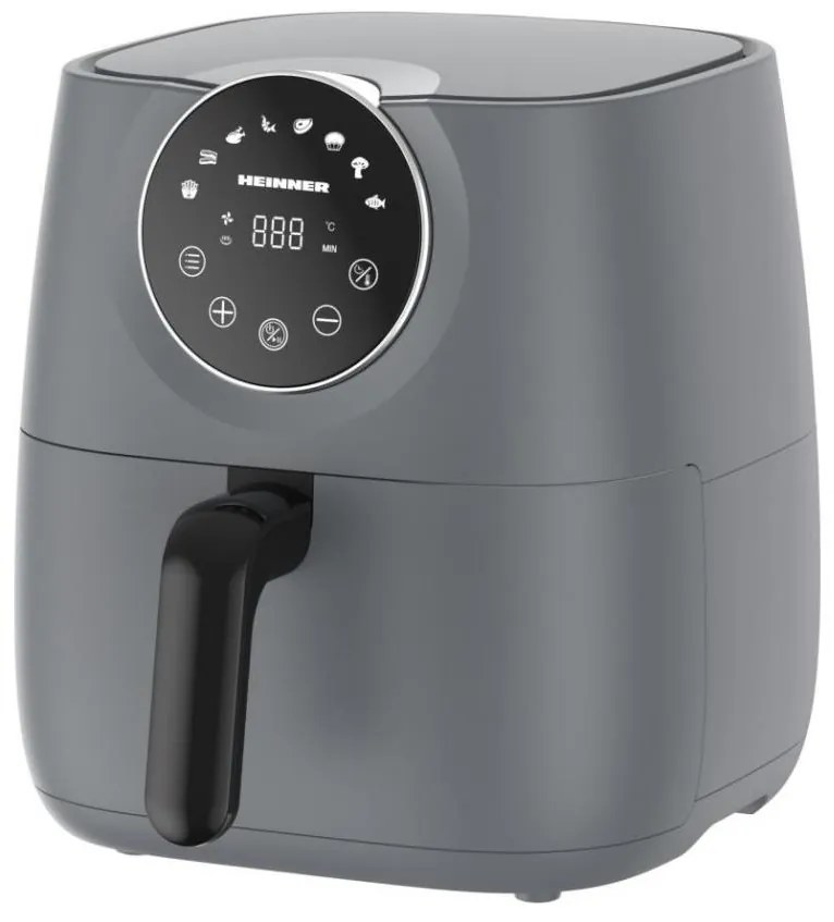 Heinner HAF-B6GREY1700 - Forrólevegős fritőz 5,7 l 1700W/230V szürke